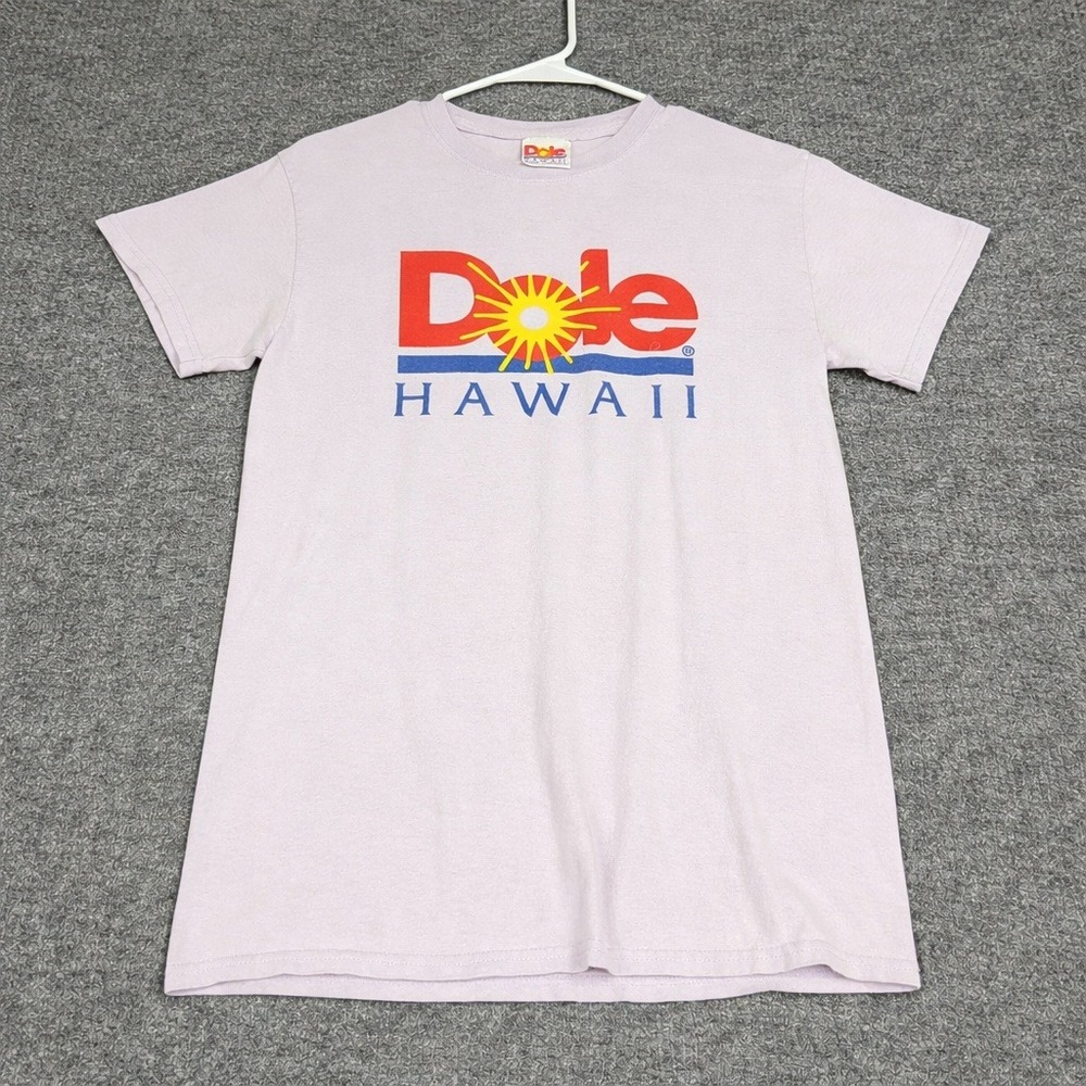 Dole T Shirt Mens S Purple Short Sleeve Hawaii Graphic Logo Cotton Souvenir Tee